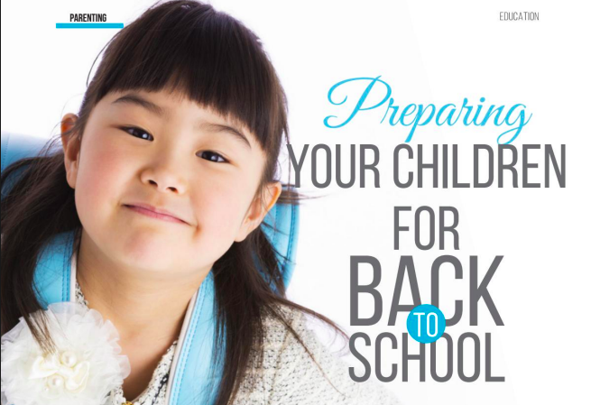 Preparing your children for Back to School