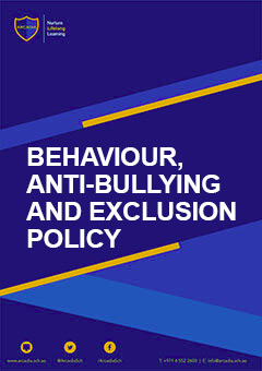 Behaviour, Anti-bullying And Exclusion Policy