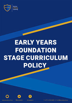 Early Years Foundation Stage Curriculum Policy